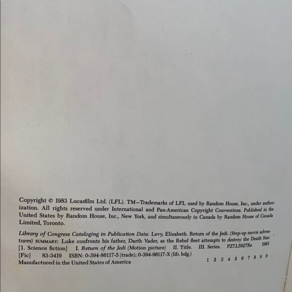 Star Wars Return of the Jedi Kids Picture Book Hardcover Vintage 1983 - Picture 5 of 11